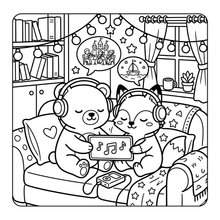 Load image into Gallery viewer, Cozy Sunday Coloring Book for Adults Kids Boys Girls Teens: Cool Funny Animals Weekend Sunday Coloring Pages for School Children