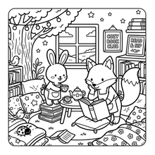 Load image into Gallery viewer, Cozy Sunday Coloring Book for Adults Kids Boys Girls Teens: Cool Funny Animals Weekend Sunday Coloring Pages for School Children