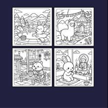 Load image into Gallery viewer, Cozy Escape Coloring Book for Adults Kids Boys Girls Young Teens: Cute Animal Cozy Escape Coloring Activity Pages for School Kids Children