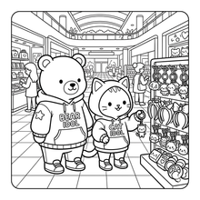 Load image into Gallery viewer, Cozy Pop Star Animal Coloring Book for Adults Kids Boys Girls Teens Bold and Easy Cool Pop Star Singer Animal Coloring Sheets for Children
