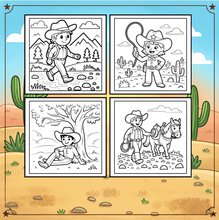 Load image into Gallery viewer, Cozy Cowboy Animals Coloring Book for Adults Kids Boys Girls Teens: Kawaii Cowboy Cute Animals Coloring Activity Book for Children