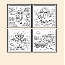 Load image into Gallery viewer, 50 Pages Cute Farm Animals Coloring Book Gift for Kids Boys Girls Teens Children Youth: Country Farm Animals Cow Sheep Coloring Book
