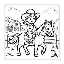 Load image into Gallery viewer, Cozy Cowboy Animals Coloring Book for Adults Kids Boys Girls Teens: Kawaii Cowboy Cute Animals Coloring Activity Book for Children