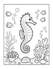 Load image into Gallery viewer, Cozy Cute Sea Creatures Coloring Book for Kids Adults Boys Girls Teens: Cool Underwater Animals Sea Ocean Fish Coloring Activity Book
