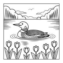 Load image into Gallery viewer, Cute Birds Flowers Coloring Book for Adults Kids Easy Nature Pages for Relaxation and Stress Relief