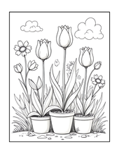 Load image into Gallery viewer, Botanical Coloring Book for Adults and Kids, Printed Physical Book, 25 Bold Easy Plant Designs, Single Sided Nature Art Therapy Gift
