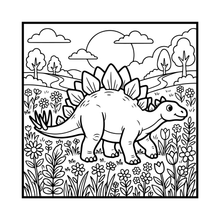 Load image into Gallery viewer, Cute Dinosaur Coloring Book Gift for Adults Kids Men Women Boys Girls Teens: Single Sided Dino Coloring Activity Sheets Book for Children