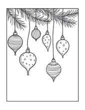 Load image into Gallery viewer, Cozy Christmas Coloring Book for Kids Adults: 25 Bold Easy Single Sided Holiday Coloring Pages with Cute Kitten Santa Snowman Designs