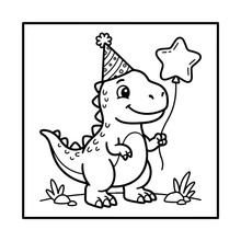Load image into Gallery viewer, Cute Dinosaur Coloring Book Gift for Adults Kids Men Women Boys Girls Teens: Single Sided Dino Coloring Activity Sheets Book for Children