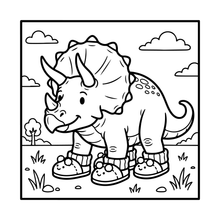 Load image into Gallery viewer, Cute Dinosaur Coloring Book Gift for Adults Kids Men Women Boys Girls Teens: Single Sided Dino Coloring Activity Sheets Book for Children