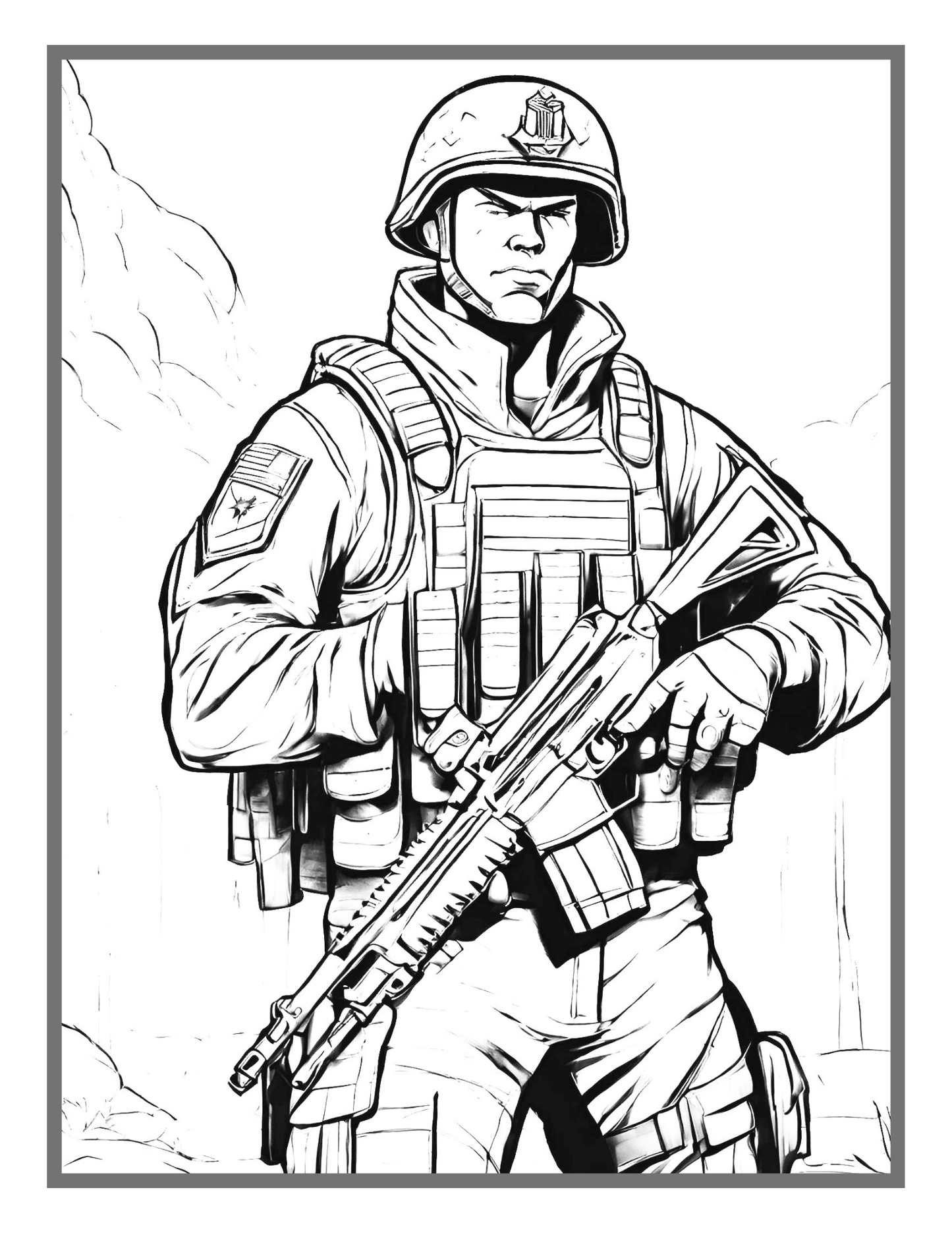 Military Army Soldier Coloring Book For Kids Military Coloring Pages Army Coloring Books Boys US Army Coloring Book Army Man Coloring Gift