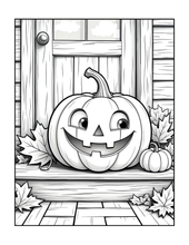 Load image into Gallery viewer, Halloween Coloring Book for Adults Kids, Printed Physical Book, 25 Bold Easy Spooky Designs, Single-Sided Pages, Perfect Halloween Gift