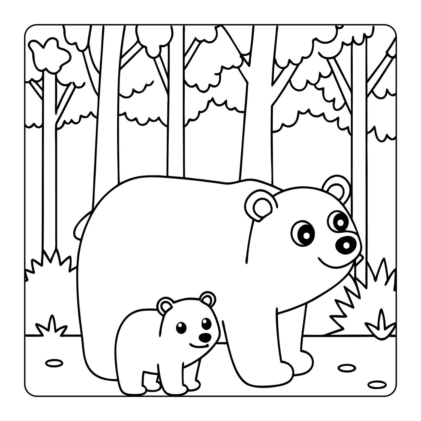 Happy Mother's Day Coloring Book Gift for Kids Boys Girls Young Teens Youth 50 Pages Mom and Kids Coloring Pages Bold and Easy Mothers Day