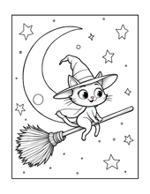 Load image into Gallery viewer, Halloween Coloring Book for Adults Kids, Printed Physical Book, 25 Bold Easy Spooky Designs, Single-Sided Pages, Perfect Halloween Gift