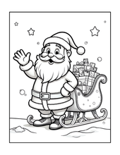 Load image into Gallery viewer, Cozy Christmas Coloring Book for Kids & Adults, Cute Animal Winter Holiday Activity Pages, Bold Easy Printed Paper Physical Christmas Gift