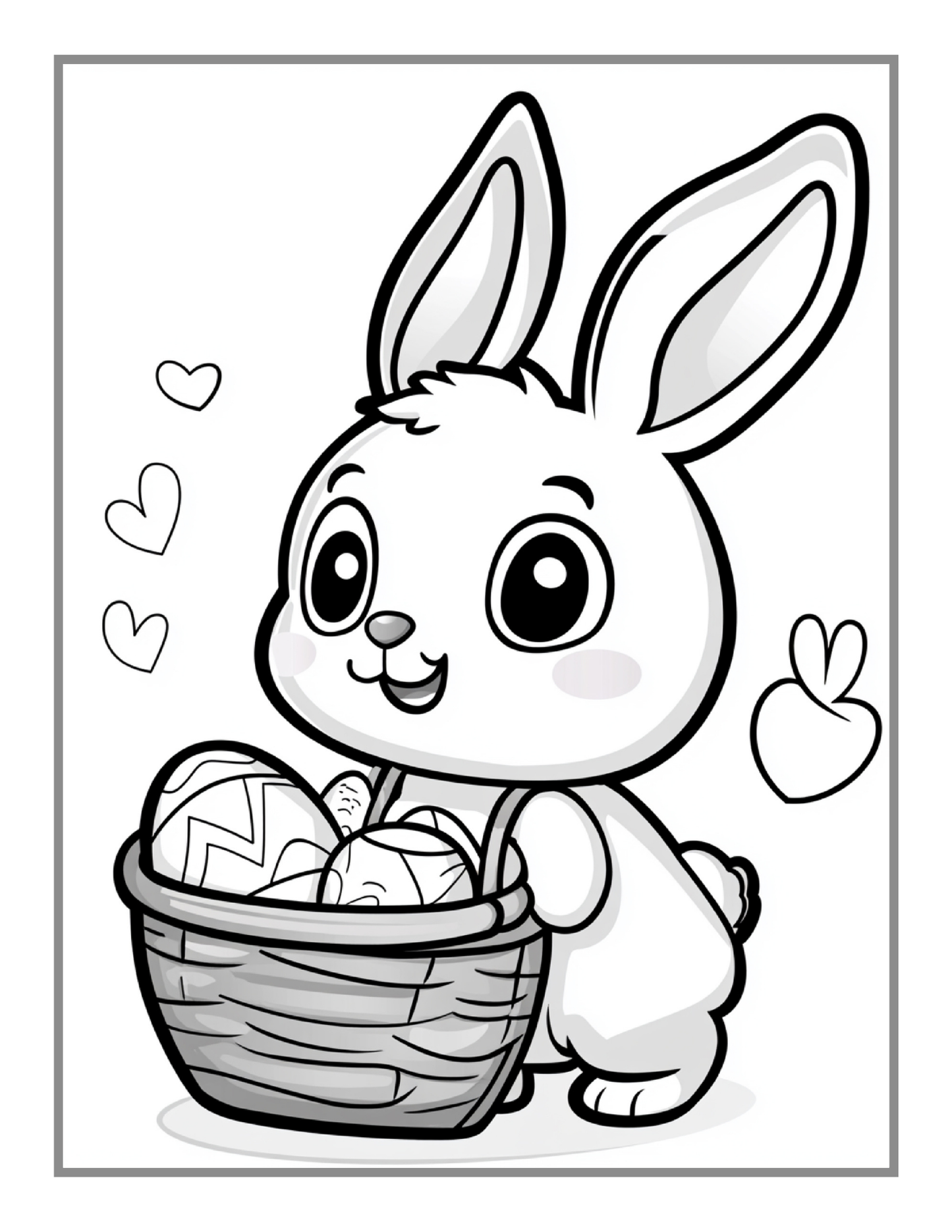 Easter Coloring Book Gift for Kids Boys Girls Teens Youth 50 Pages Bold and Easy Easter Coloring Sheets for Children Stress Relief Coloring