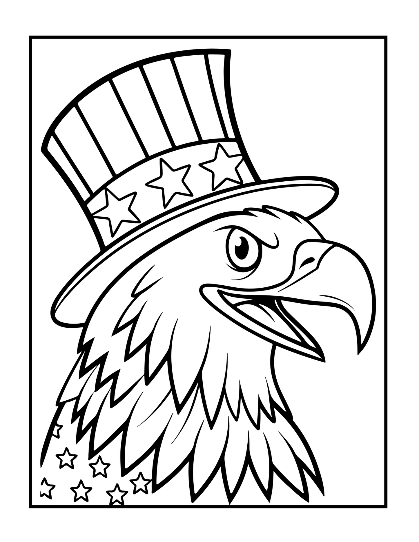 4th of July Independence Day Coloring Book Gift for Kids Boys Girls Young Teens 50 Pages Single Sided 4th of July Coloring Activity Sheets
