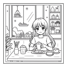 Load image into Gallery viewer, Kawaii Anime Girls Coloring Book for Kids Teens Adults – Cute Manga Characters Easy Japanese Scenes
