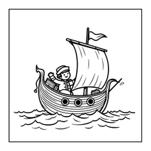 Load image into Gallery viewer, Cute Vikings Coloring Book for Kids Teens Adults Norse Warrior Mythology Single Sided Pages Fun Stress Relief Activity