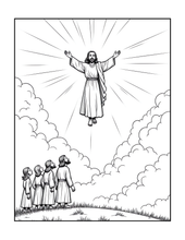 Load image into Gallery viewer, Christian Coloring Book for Adults Kids Boys Girls Teens, Bold and Easy Bible Story Designs, Single Sided Jesus Faith Devotional Gift
