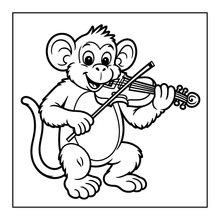 Load image into Gallery viewer, Cute Monkey Coloring Book for Kids Adults Fun Zoo Animal Pages, Stress Relief Creative Activity Coloring Book