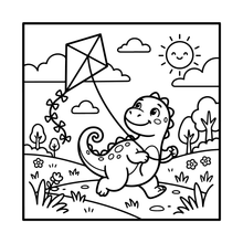 Load image into Gallery viewer, Cute Dinosaur Coloring Book Gift for Adults Kids Men Women Boys Girls Teens: Single Sided Dino Coloring Activity Sheets Book for Children