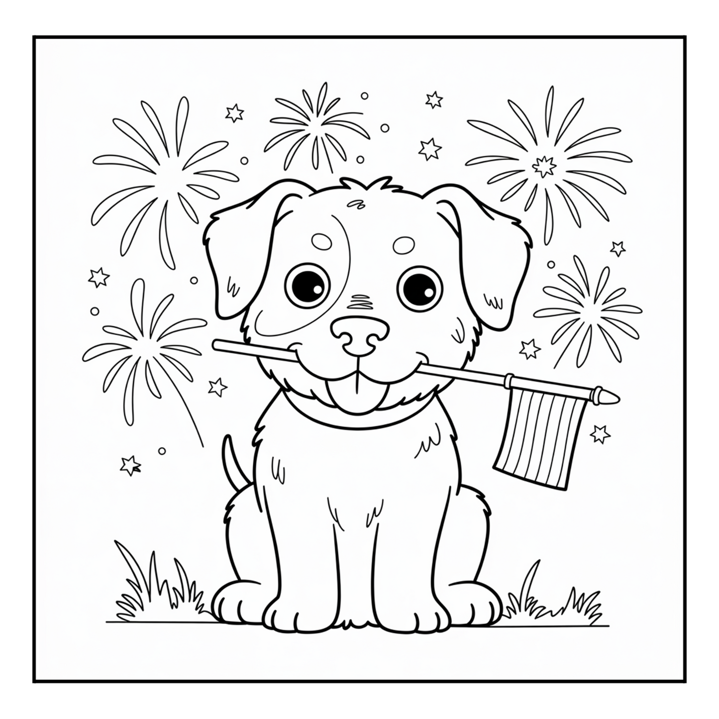 Independence Day 4th of July Coloring Book Gift for Kids Boys Girls Young Teens 50 Pages Single Sided 4th of July Coloring Activity Sheets