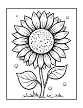 Load image into Gallery viewer, Botanical Coloring Book for Adults and Kids, Printed Physical Book, 25 Bold Easy Plant Designs, Single Sided Nature Art Therapy Gift