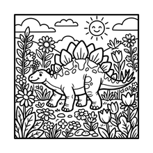 Load image into Gallery viewer, Cute Dinosaur Coloring Book Gift for Adults Kids Men Women Boys Girls Teens: Single Sided Dino Coloring Activity Sheets Book for Children