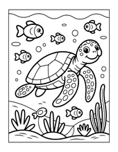 Load image into Gallery viewer, Cozy Cute Sea Creatures Coloring Book for Kids Adults Boys Girls Teens: Cool Underwater Animals Sea Ocean Fish Coloring Activity Book