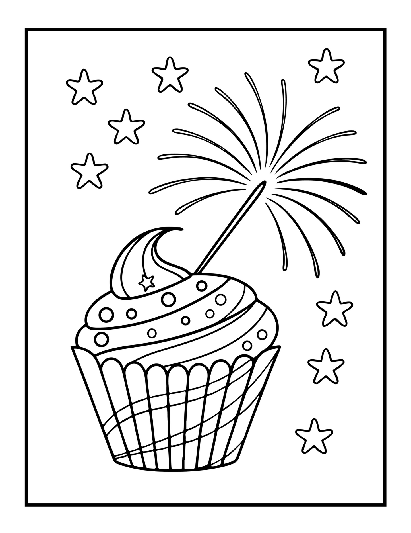 4th of July Independence Day Coloring Book Gift for Kids Boys Girls Young Teens 50 Pages Single Sided 4th of July Coloring Activity Sheets