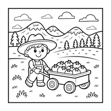 Load image into Gallery viewer, 50 Pages Cute Farm Animals Coloring Book Gift for Kids Boys Girls Teens Children Youth: Country Farm Animals Cow Sheep Coloring Book