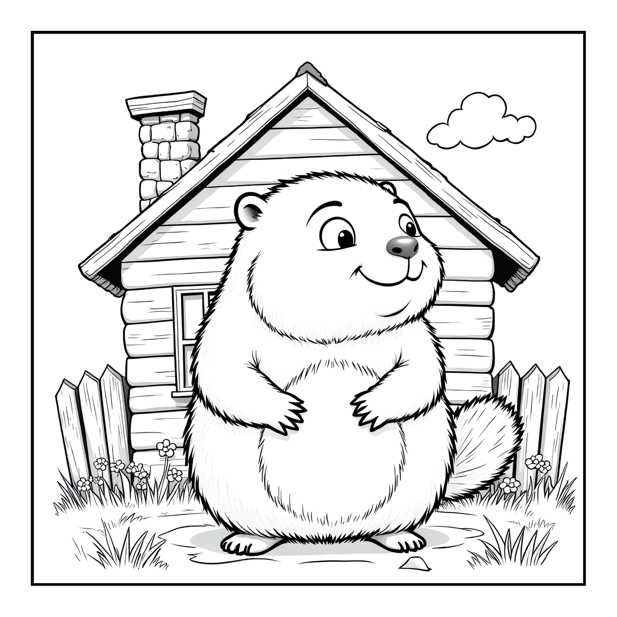 Cute Cozy Funny Capybara Animal Coloring Book Gift for Adults Kids Boys Girls Teens: Single Sided Bold and Easy Cool Capybara Coloring Book