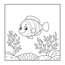 Load image into Gallery viewer, Cute Sea Life Coloring Book for Kids Teens Adults Ocean Animals, Marine Creatures, Stress Relief, Single Sided Coloring Pages