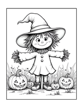 Load image into Gallery viewer, Halloween Coloring Book for Adults Kids, Printed Physical Book, 25 Bold Easy Spooky Designs, Single-Sided Pages, Perfect Halloween Gift