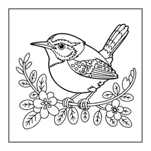 Load image into Gallery viewer, Cute Birds Flowers Coloring Book for Adults Kids Easy Nature Pages for Relaxation and Stress Relief
