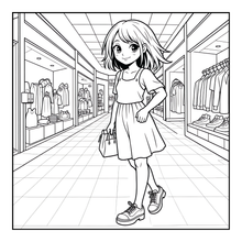 Load image into Gallery viewer, Kawaii Anime Girls Coloring Book for Kids Teens Adults – Cute Manga Characters Easy Japanese Scenes