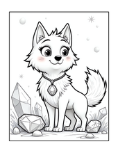 Load image into Gallery viewer, Cute Wolf Coloring Book for Kids and Adults, Bold and Easy Printed Coloring Book, 25 Single-Sided Wolf Designs, Animal Gift for All Ages