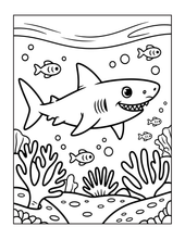 Load image into Gallery viewer, Cozy Cute Sea Creatures Coloring Book for Kids Adults Boys Girls Teens: Cool Underwater Animals Sea Ocean Fish Coloring Activity Book