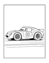 Load image into Gallery viewer, Printed Car Coloring Book for Kids Adults 25 Easy Vehicle Designs Physical Auto Activity Book Single Sided Pages Race Cars Off Road