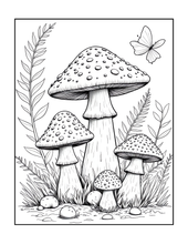 Load image into Gallery viewer, Botanical Coloring Book for Adults and Kids, Printed Physical Book, 25 Bold Easy Plant Designs, Single Sided Nature Art Therapy Gift