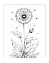 Load image into Gallery viewer, Botanical Coloring Book for Adults and Kids, Printed Physical Book, 25 Bold Easy Plant Designs, Single Sided Nature Art Therapy Gift