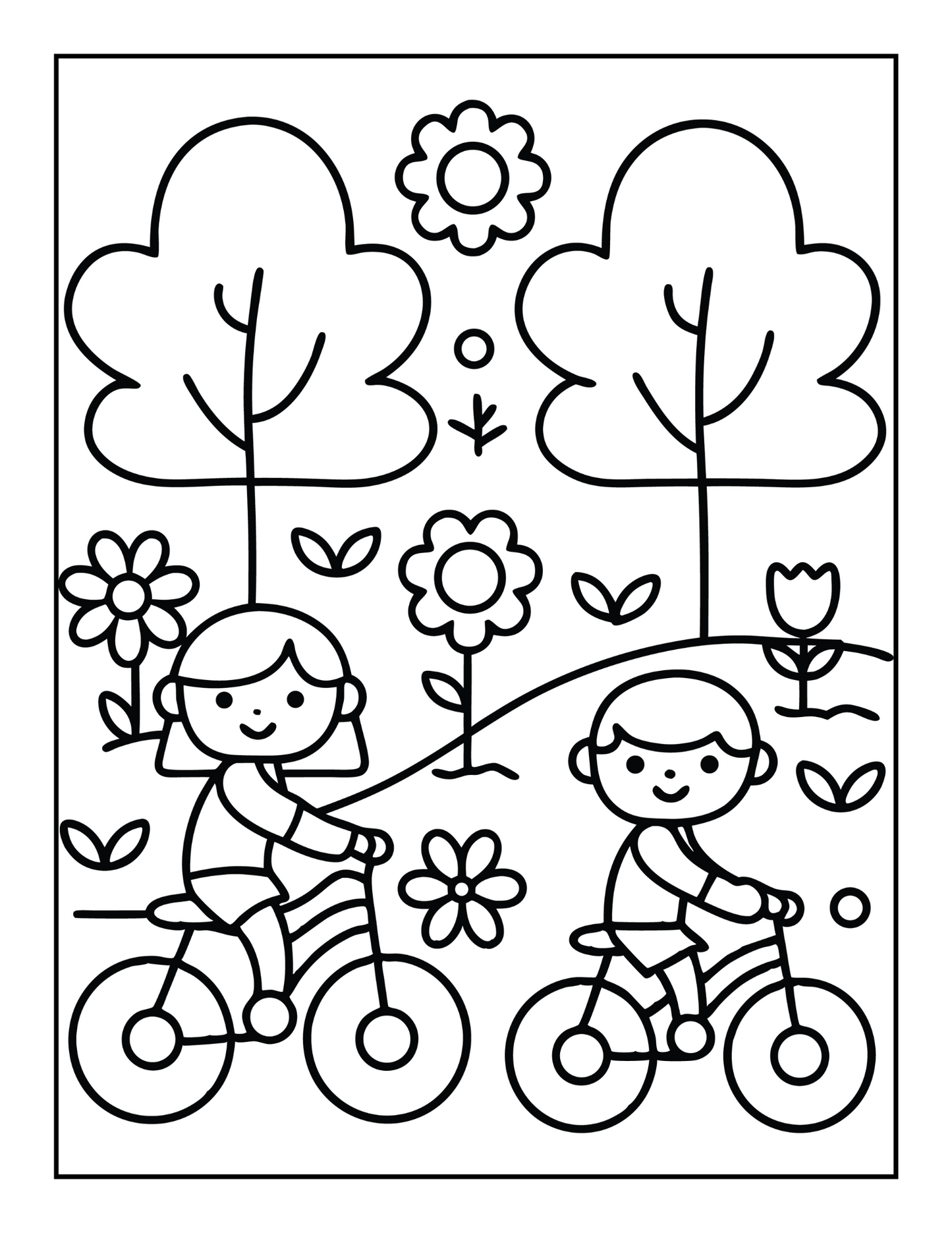 50 Pages Happy Mother's Day Coloring Book Gift for Kids Boys Girls Young Teens Youth Mom and Kids Coloring Pages Bold and Easy Mothers Day