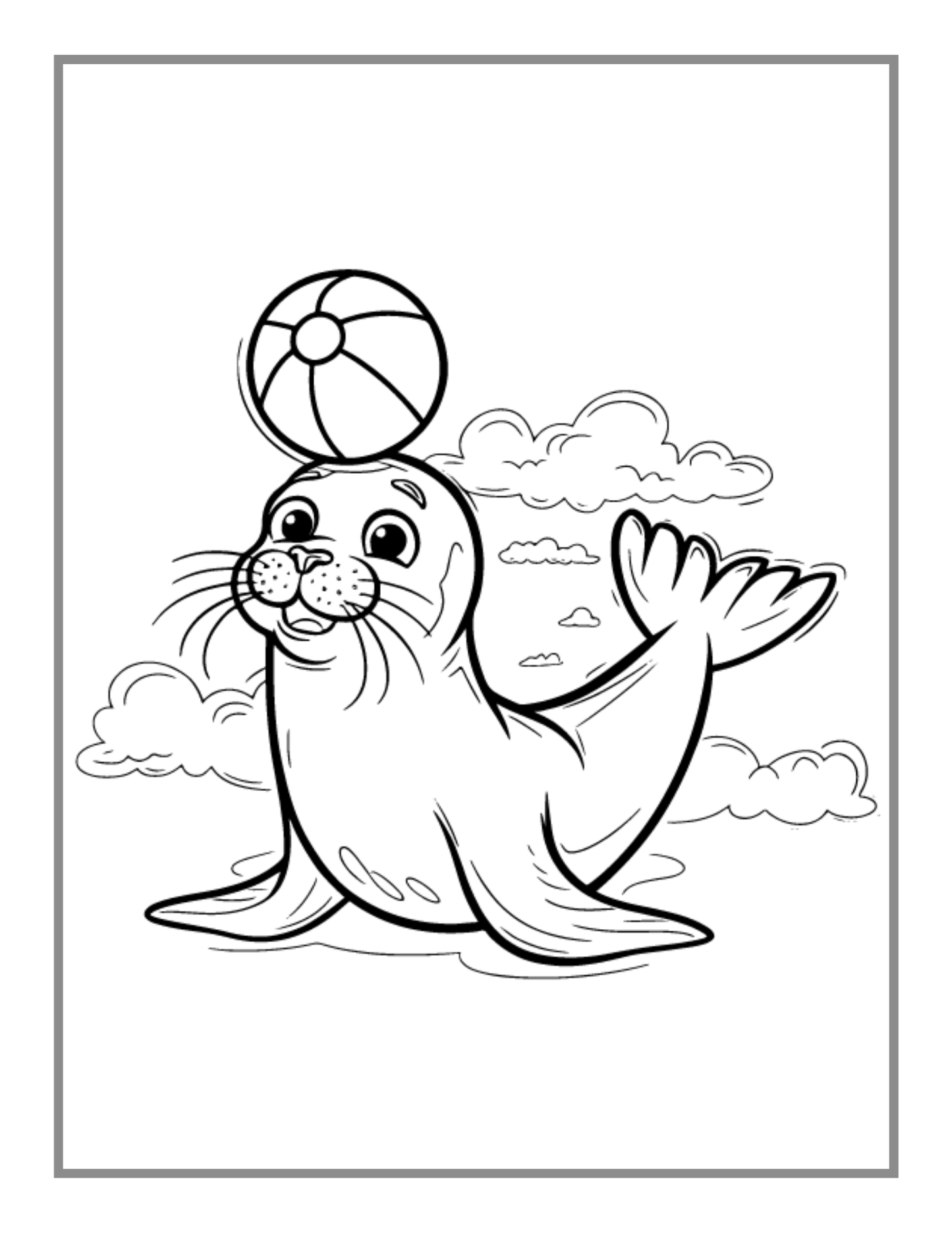 50 Pages Bold and Easy Zoo Animal Coloring Book Gift for Adults Kids Men Women Boys Girls Teens Youth Jungle Wildlife Animals Coloring Book