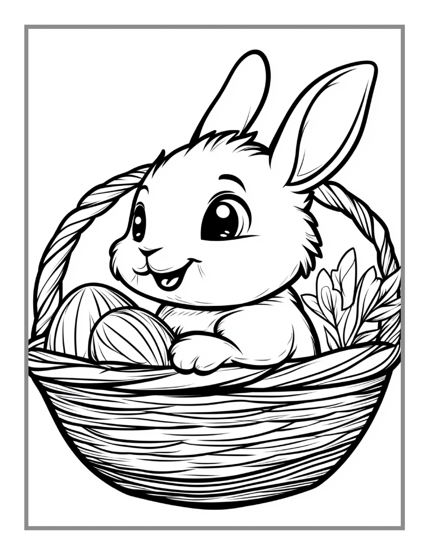 Easter Coloring Book Gift for Kids Boys Girls Teens Youth 50 Pages Bold and Easy Easter Coloring Sheets for Children Stress Relief Coloring