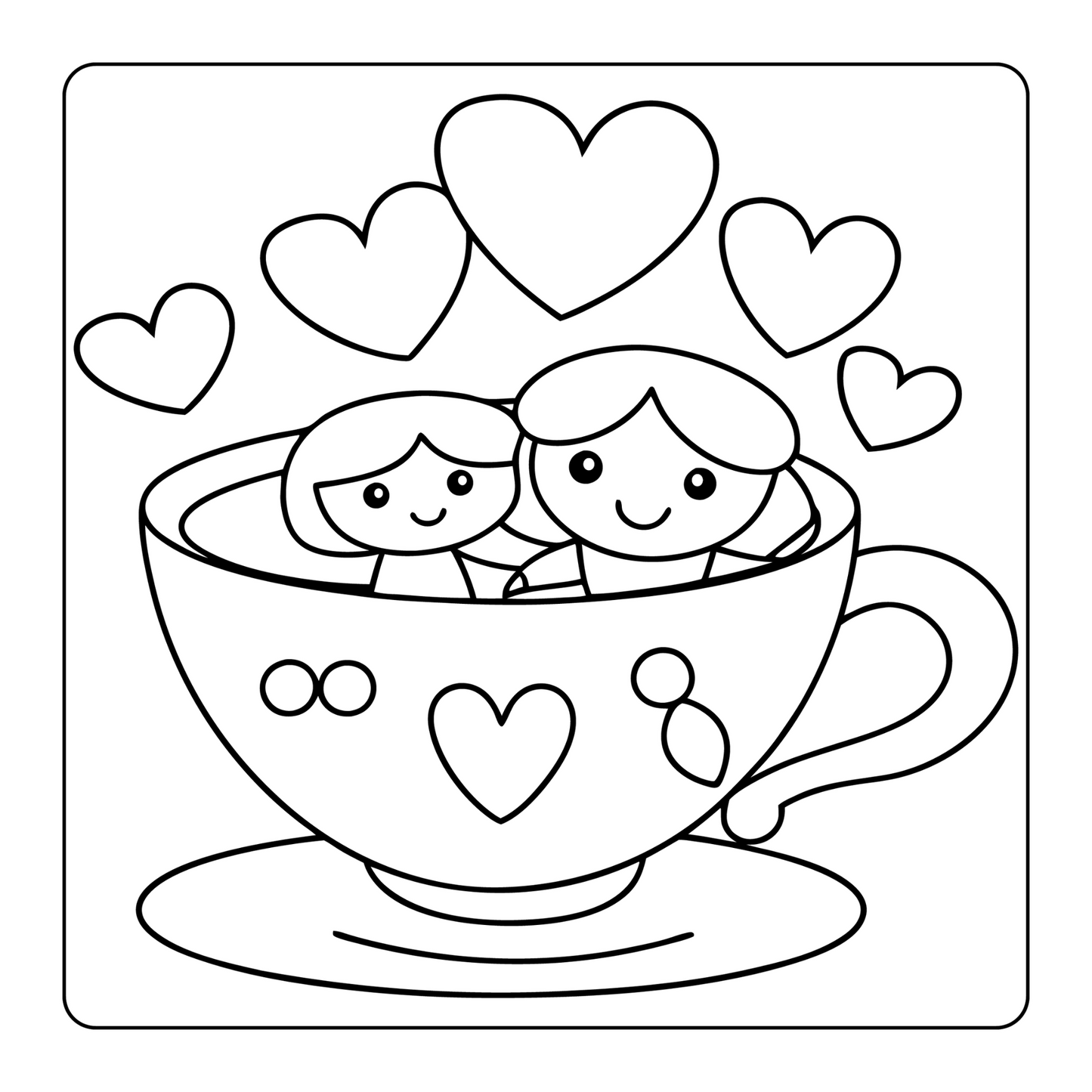 Happy Mother's Day Coloring Book Gift for Kids Boys Girls Young Teens Youth 50 Pages Mom and Kids Coloring Pages Bold and Easy Mothers Day