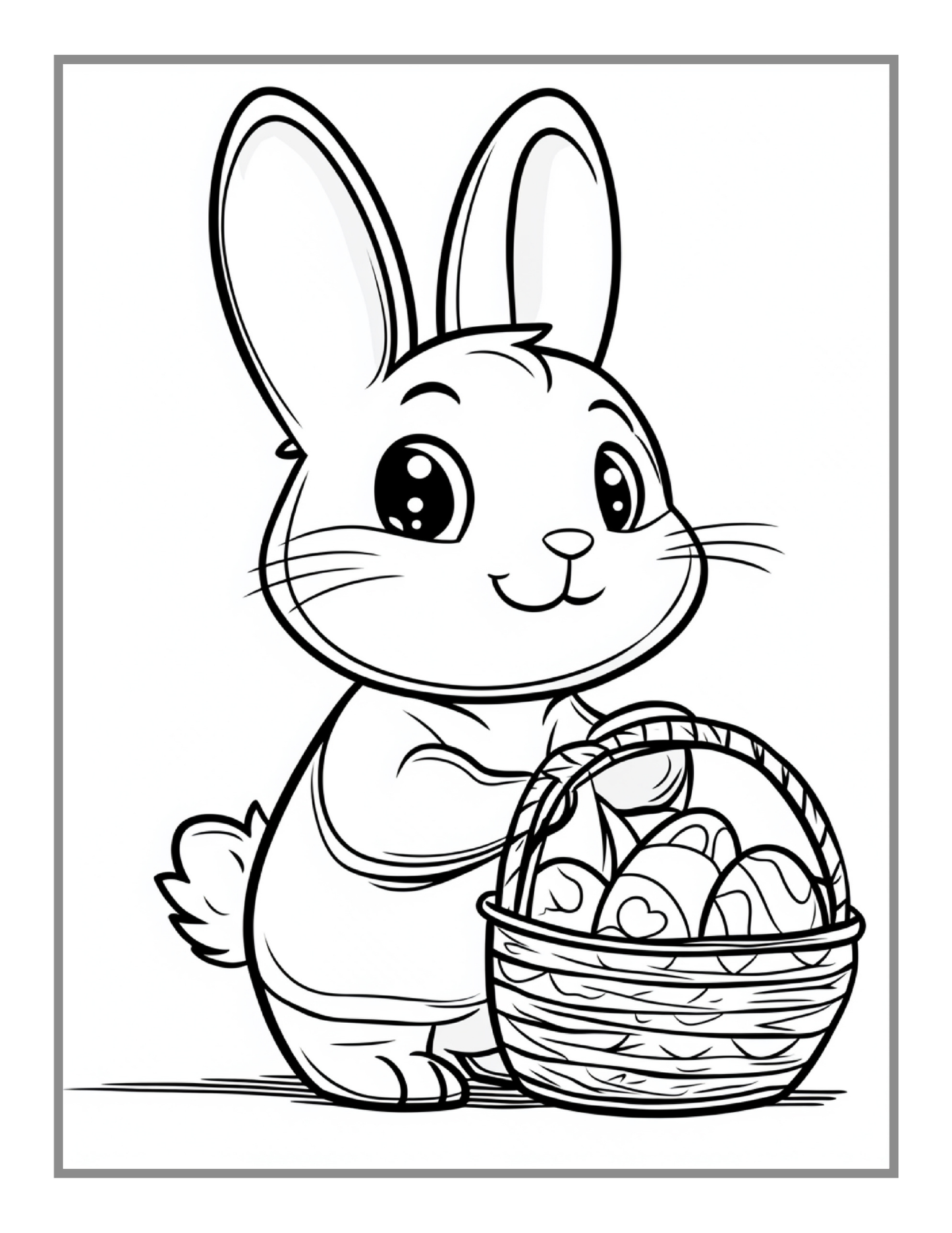 Easter Coloring Book Gift for Kids Boys Girls Teens Youth 50 Pages Bold and Easy Easter Coloring Sheets for Children Stress Relief Coloring