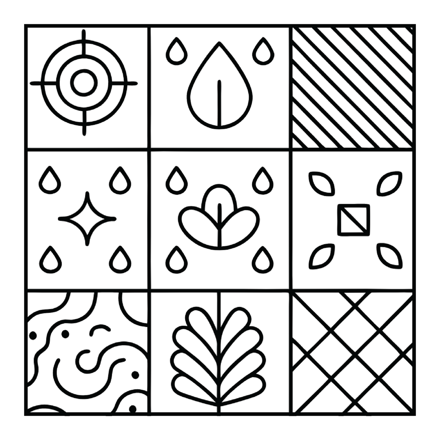 50 Pages Patterns Coloring Book Gift for Adults Men Women Kids Boys Girls Teens Youth Mindful Simple Pattern Shapes Coloring Activity Book