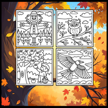 Load image into Gallery viewer, Cute and Cozy Fall Days Vibes Coloring Book for Adults Men Women Kids Boys Girls Teens Halloween and Fall Comfy and Cozy Fall Season Theme