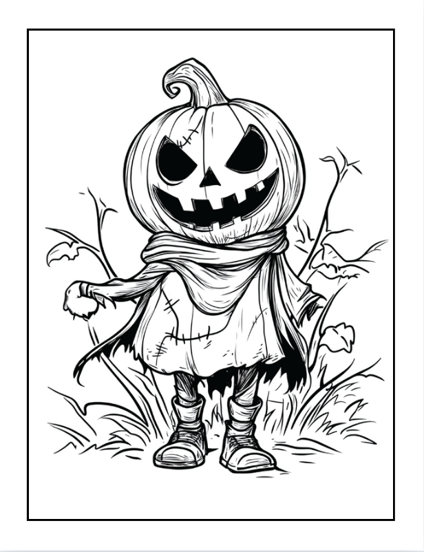 50 Pages Halloween Ghost Coloring Book for Kids and Adults Coloring Books for Kids Ages 8-12 Halloween Coloring Book for Kids Ages 4-8